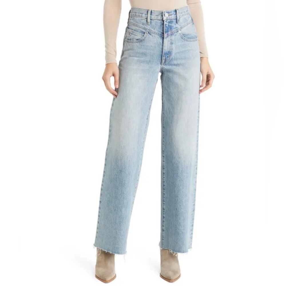 SLVRLAKE Light Blue Wide Leg Jeans - Picture 4 of 8